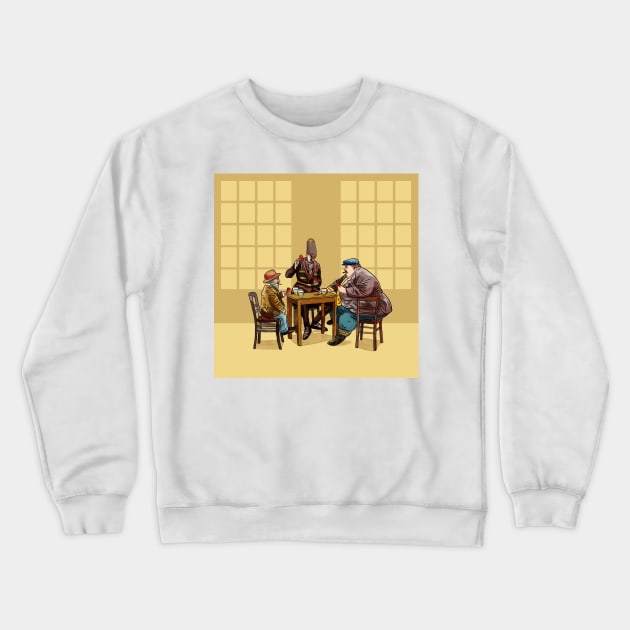 Shortest, tallest and fattest Crewneck Sweatshirt by rafols